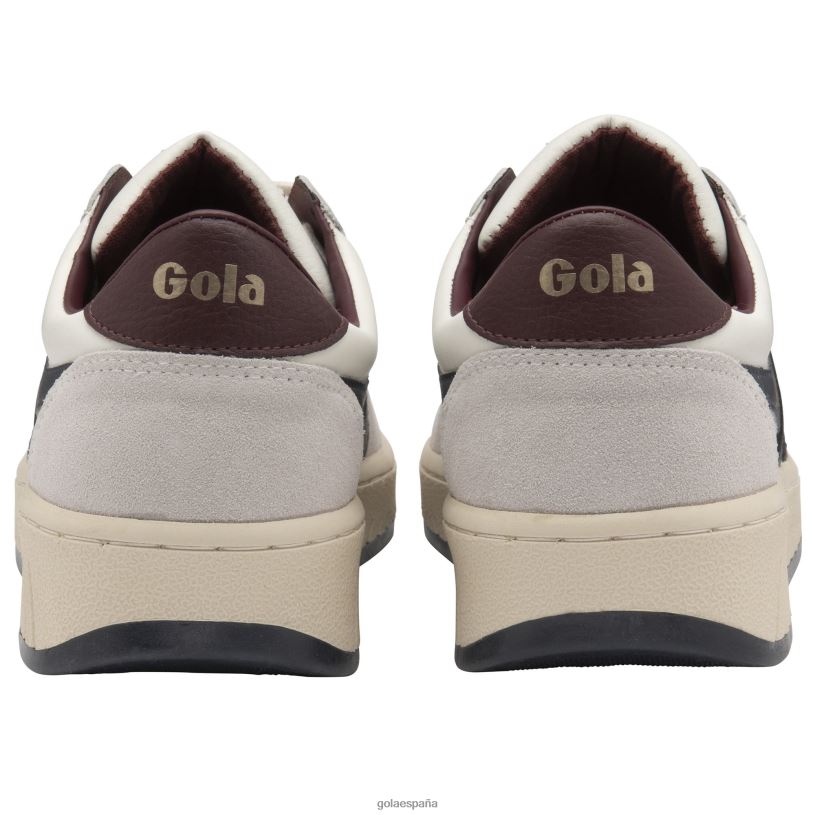 calzado V4PZL150 hombres Gola zapatillas clásicas grandslam clásicas blanco roto/azul marino/burdeos