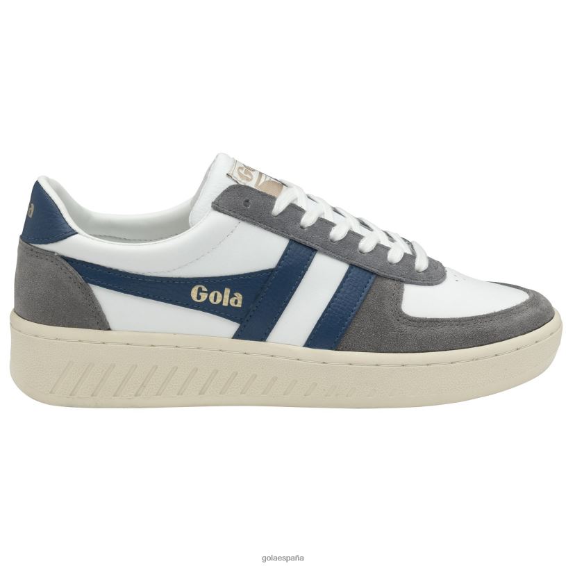 calzado V4PZL152 hombres Gola tenis classics grandslam quadrant blanco/ceniza/azul marino/sombra
