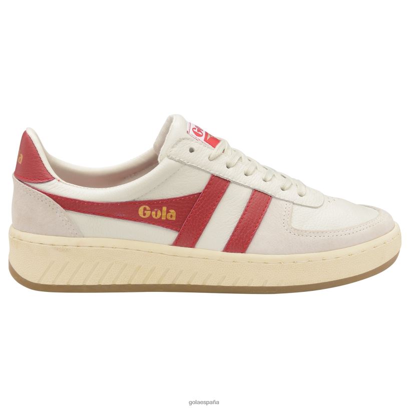 calzado V4PZL185 hombres Gola zapatillas clásicas grandslam '78 blanco hueso/rojo/chicle