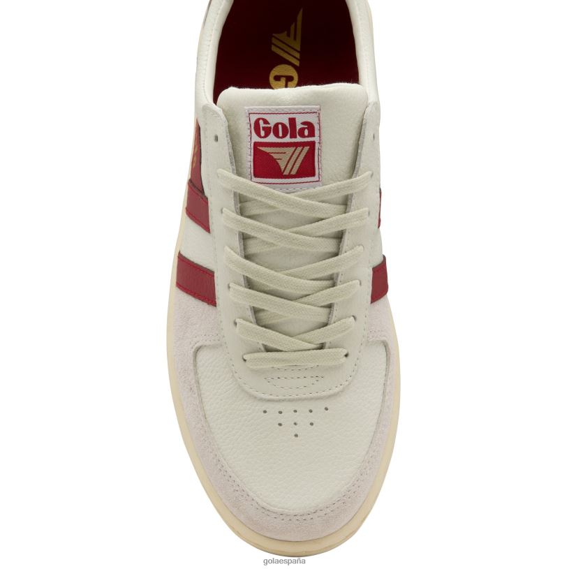 calzado V4PZL185 hombres Gola zapatillas clásicas grandslam '78 blanco hueso/rojo/chicle