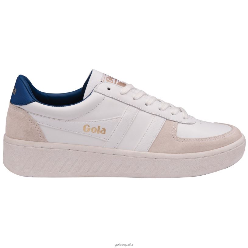 calzado V4PZL189 hombres Gola zapatillas clásicas grandslam clásicas blanco/azul antiguo
