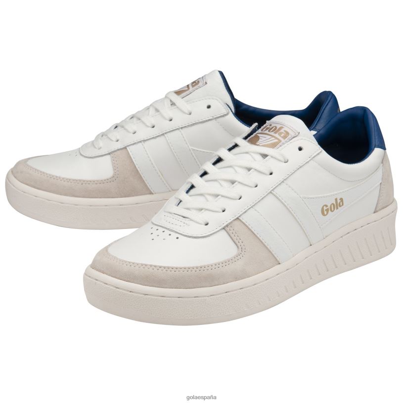 calzado V4PZL189 hombres Gola zapatillas clásicas grandslam clásicas blanco/azul antiguo