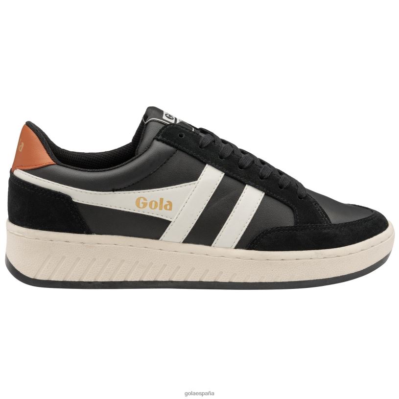 calzado V4PZL227 hombres Gola zapatillas clásicas superslam negro/blanco hueso/naranja malhumorado