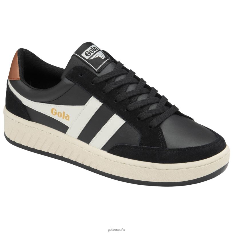 calzado V4PZL227 hombres Gola zapatillas clásicas superslam negro/blanco hueso/naranja malhumorado