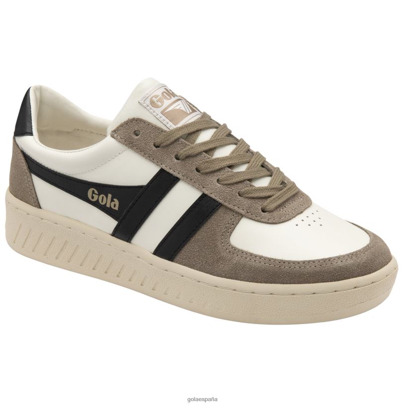 calzado V4PZL247 hombres Gola tenis classics grandslam quadrant blanco hueso/rinoceronte/negro