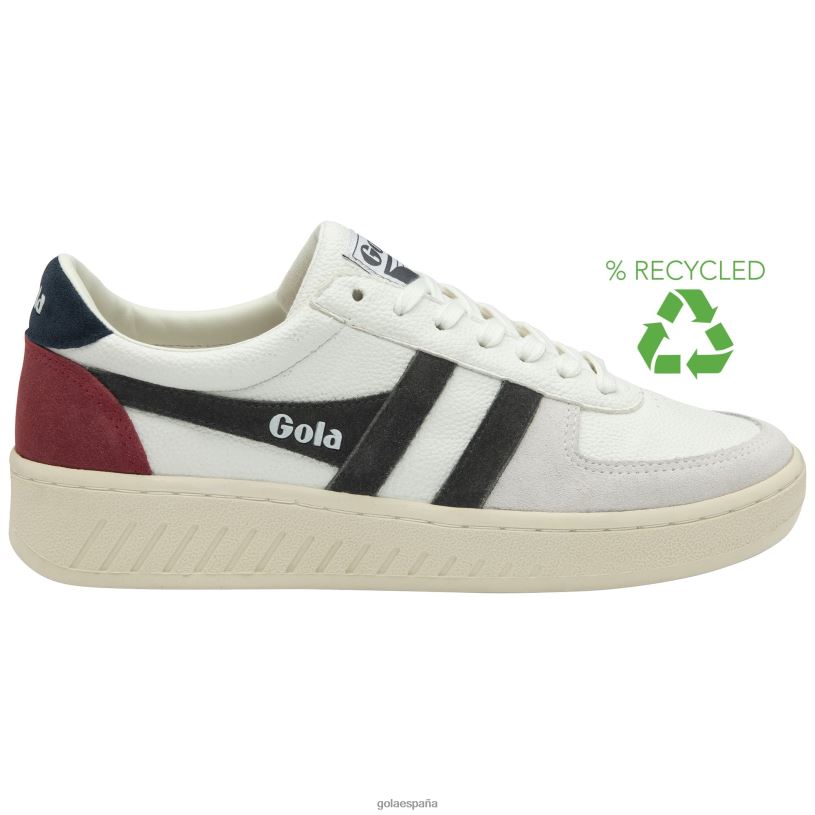 calzado V4PZL248 hombres Gola zapatillas clásicas grandslam trident blanco/tormenta/azul marino