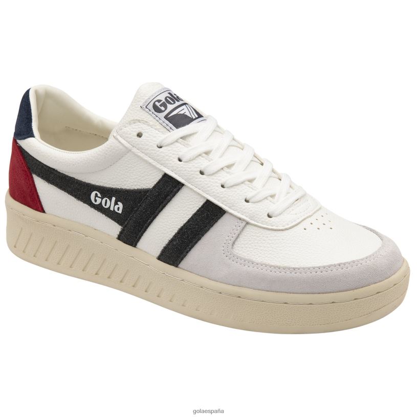 calzado V4PZL248 hombres Gola zapatillas clásicas grandslam trident blanco/tormenta/azul marino