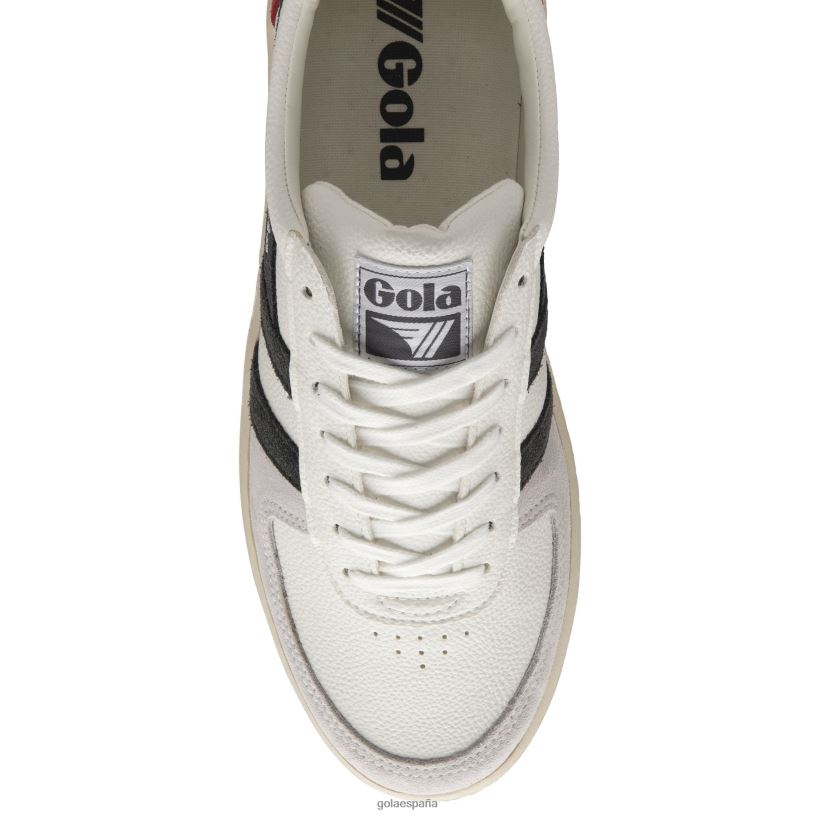 calzado V4PZL248 hombres Gola zapatillas clásicas grandslam trident blanco/tormenta/azul marino