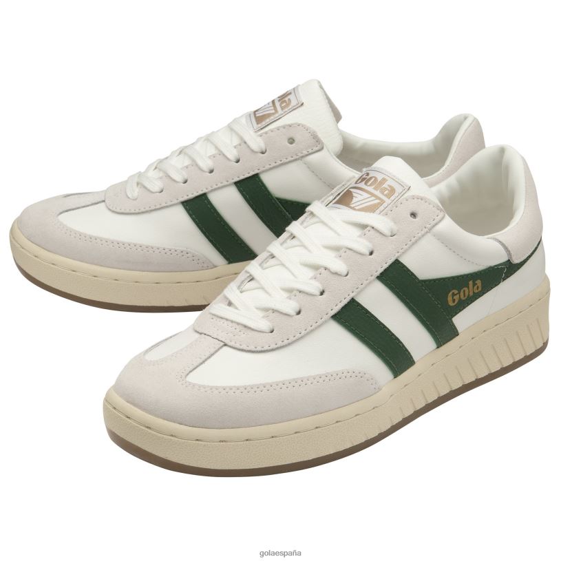 calzado V4PZL249 hombres Gola tenis clásicos dropshot blanco/verde oscuro