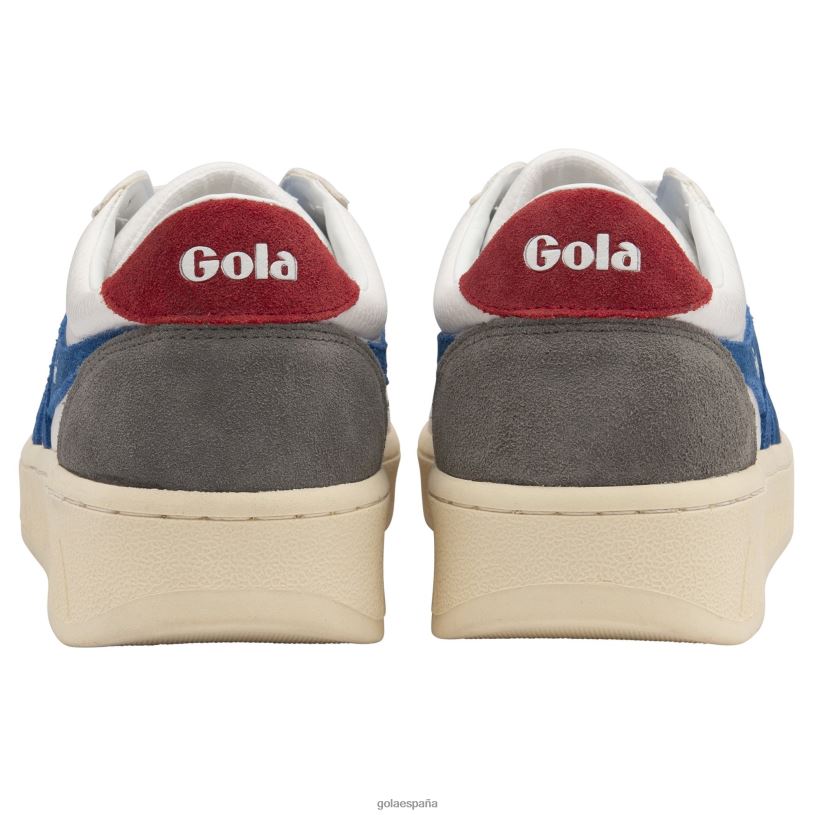 calzado V4PZL265 hombres Gola zapatillas clásicas grandslam trident blanco/azul marino/rojo intenso