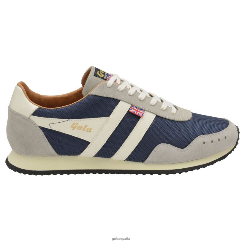 calzado V4PZL218 hombres Gola hecho en inglaterra - 1905 tenis de malla 317 azul marino/gris/blanco roto