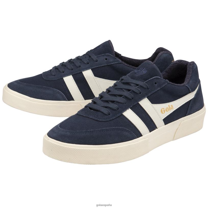 calzado V4PZL206 hombres Gola zapatillas clásicas Match Point azul marino/blanco roto