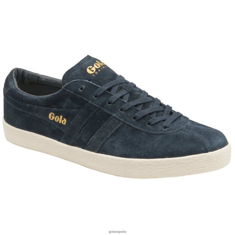calzado V4PZL207 hombres Gola zapatillas clásicas de ante azul marino/blanco roto