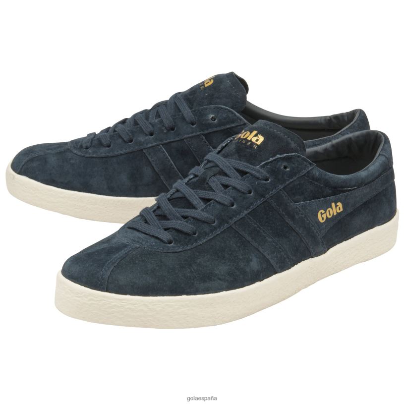 calzado V4PZL207 hombres Gola zapatillas clásicas de ante azul marino/blanco roto