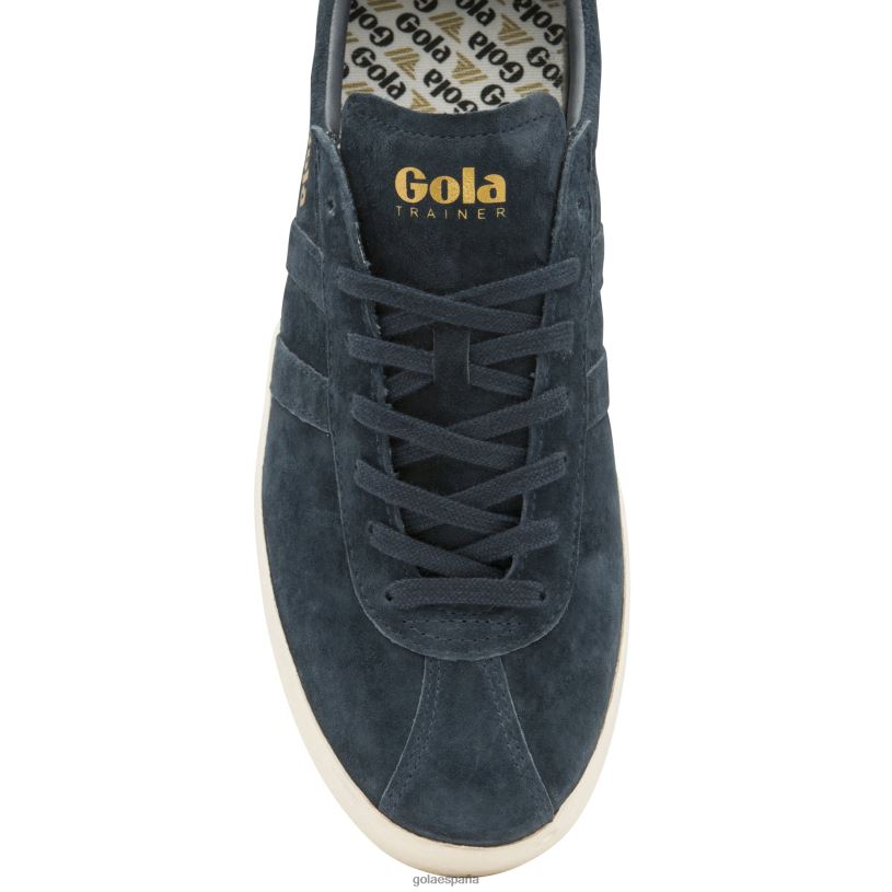 calzado V4PZL207 hombres Gola zapatillas clásicas de ante azul marino/blanco roto