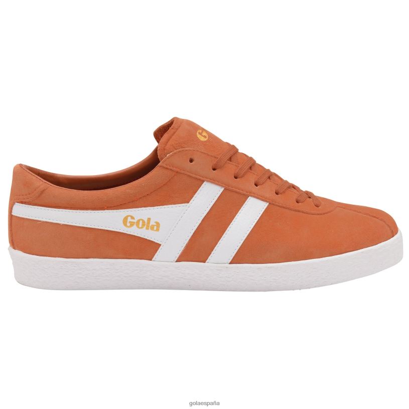 calzado V4PZL208 hombres Gola zapatillas clásicas de ante malhumorado naranja/blanco