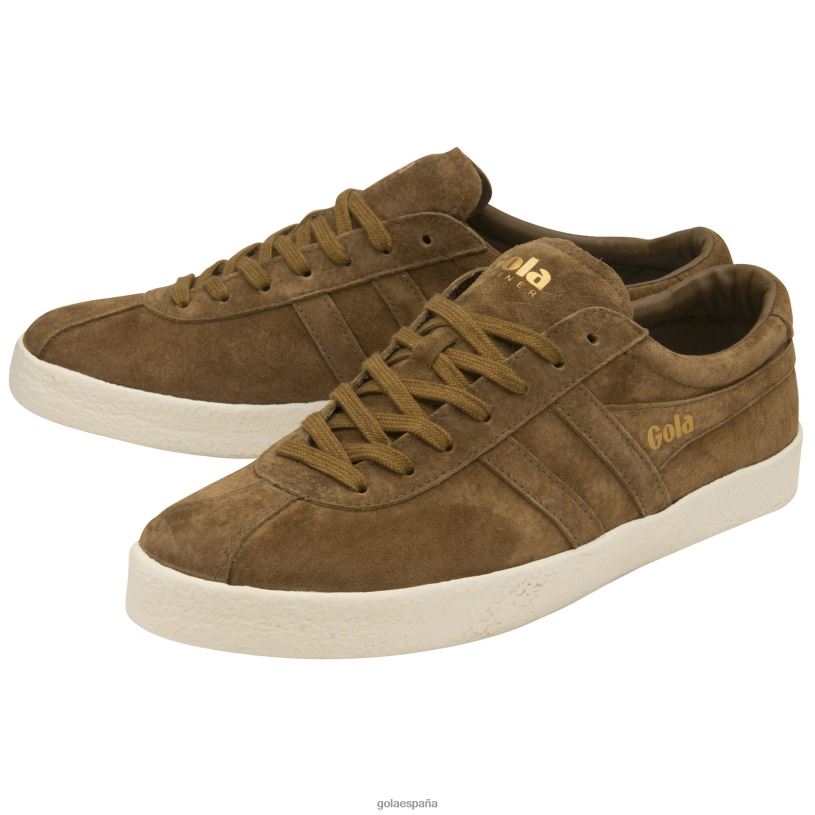 calzado V4PZL210 hombres Gola zapatillas clásicas de ante tabaco/blanco roto