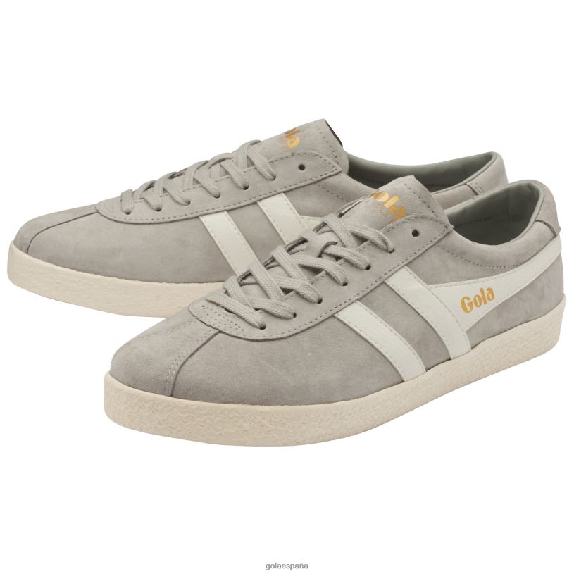 calzado V4PZL217 hombres Gola zapatillas clásicas de ante gris claro/blanco hueso
