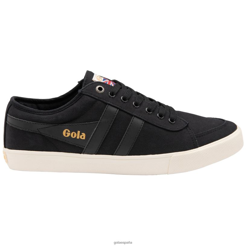 calzado V4PZL51 hombres Gola zapatillas veganas clásicas comet plimsoll 2 negro/blanco roto