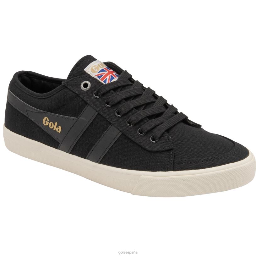 calzado V4PZL51 hombres Gola zapatillas veganas clásicas comet plimsoll 2 negro/blanco roto