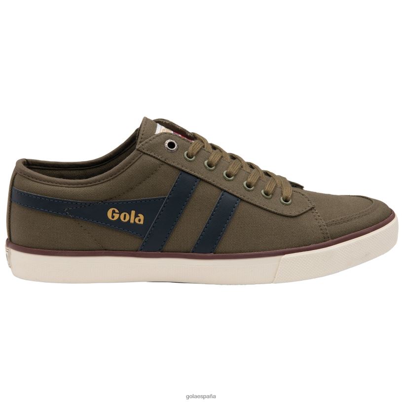 calzado V4PZL52 hombres Gola zapatillas veganas clásicas comet plimsoll 2 caqui/azul marino/burdeos
