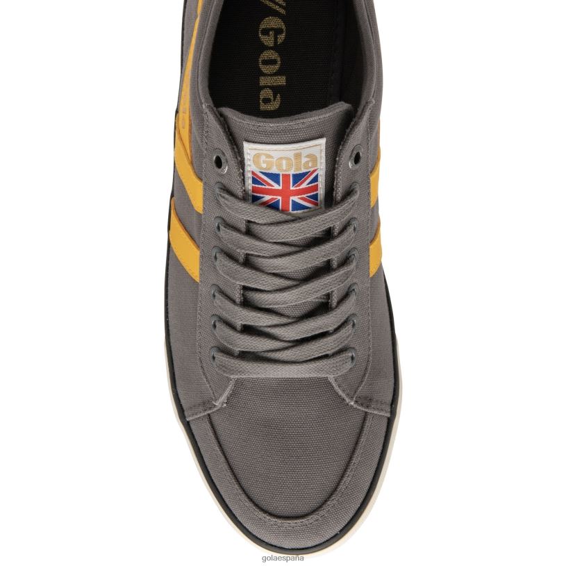 calzado V4PZL53 hombres Gola zapatillas veganas clásicas comet plimsoll 2 ceniza/sol/negro