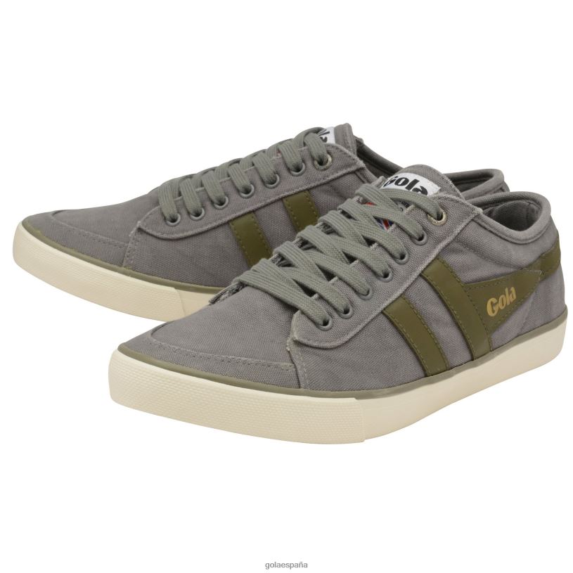 calzado V4PZL58 hombres Gola zapatillas veganas clásicas comet plimsoll 3 gris/caqui
