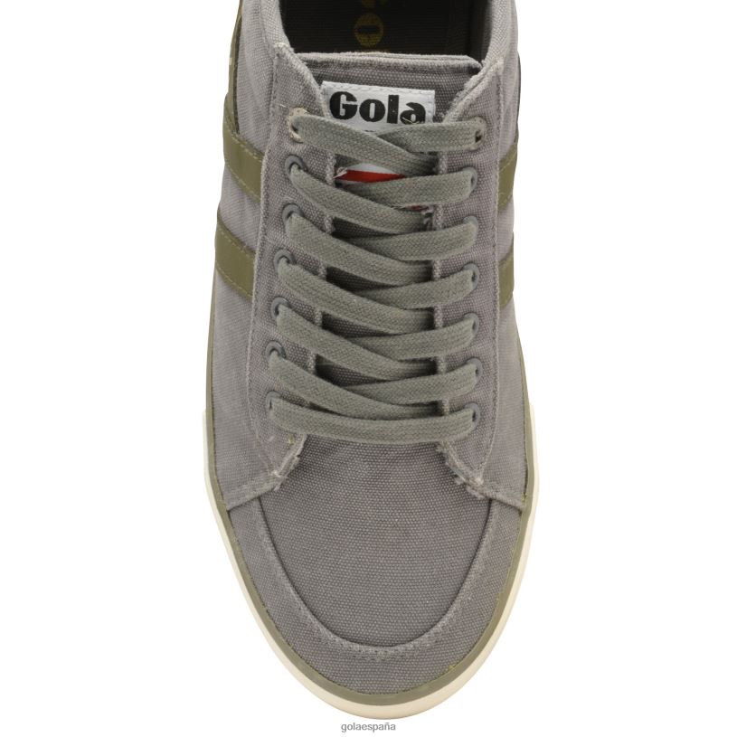 calzado V4PZL58 hombres Gola zapatillas veganas clásicas comet plimsoll 3 gris/caqui