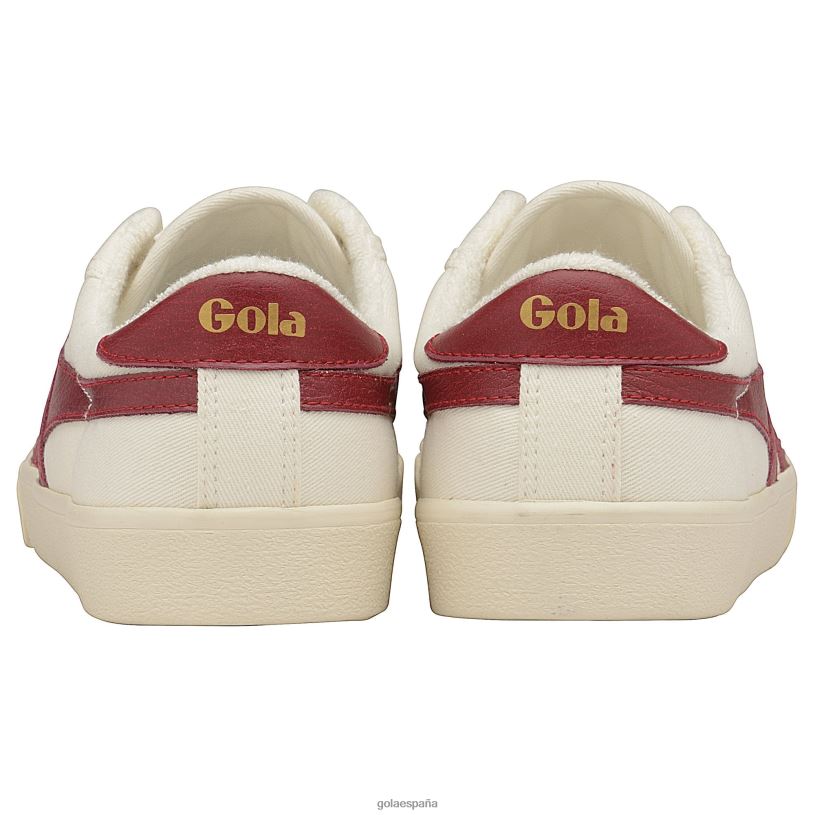 calzado V4PZL66 hombres Gola tenis clásicos veganos marca cox tenis blanco roto/rojo intenso