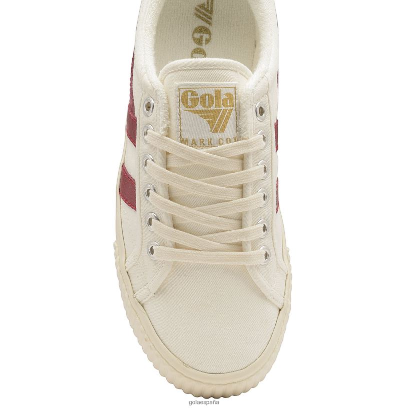 calzado V4PZL66 hombres Gola tenis clásicos veganos marca cox tenis blanco roto/rojo intenso