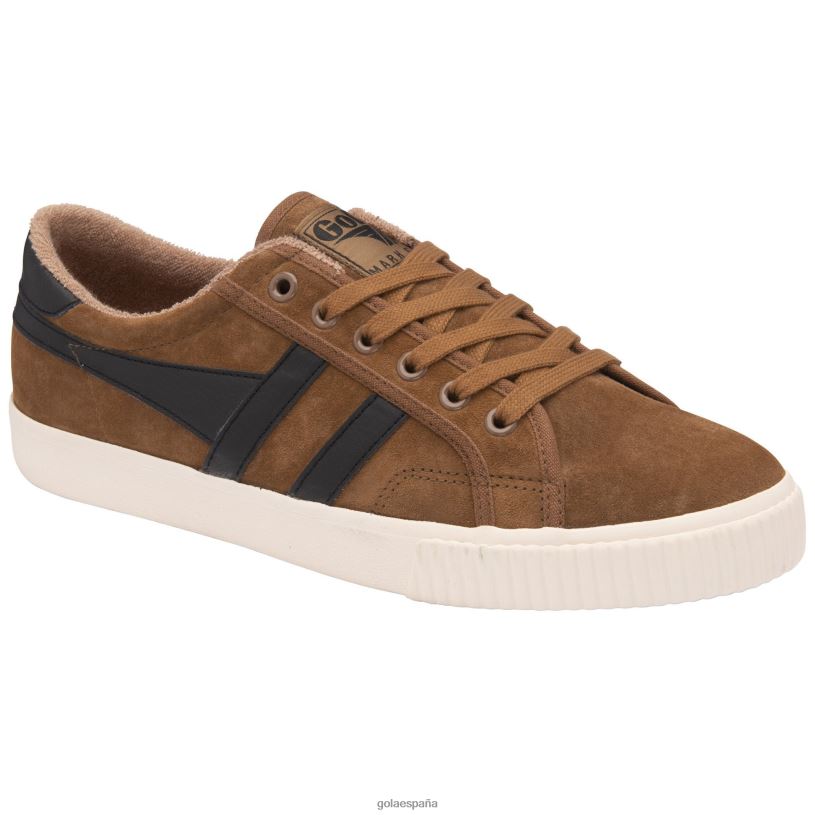 calzado V4PZL67 hombres Gola tenis clásicos de tenis marca cox de ante tabaco/negro