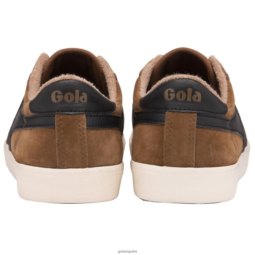 calzado V4PZL67 hombres Gola tenis clásicos de tenis marca cox de ante tabaco/negro