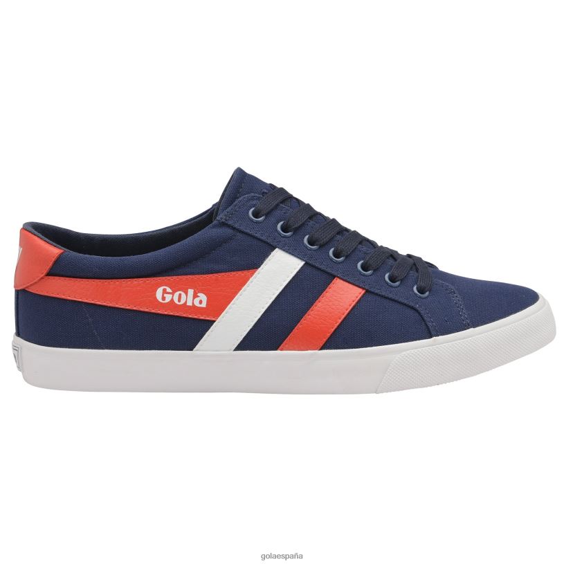 calzado V4PZL79 hombres Gola zapatillas veganas clásicas universitarias azul marino/rojo/blanco