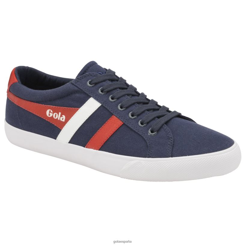 calzado V4PZL79 hombres Gola zapatillas veganas clásicas universitarias azul marino/rojo/blanco