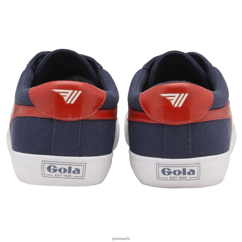 calzado V4PZL79 hombres Gola zapatillas veganas clásicas universitarias azul marino/rojo/blanco
