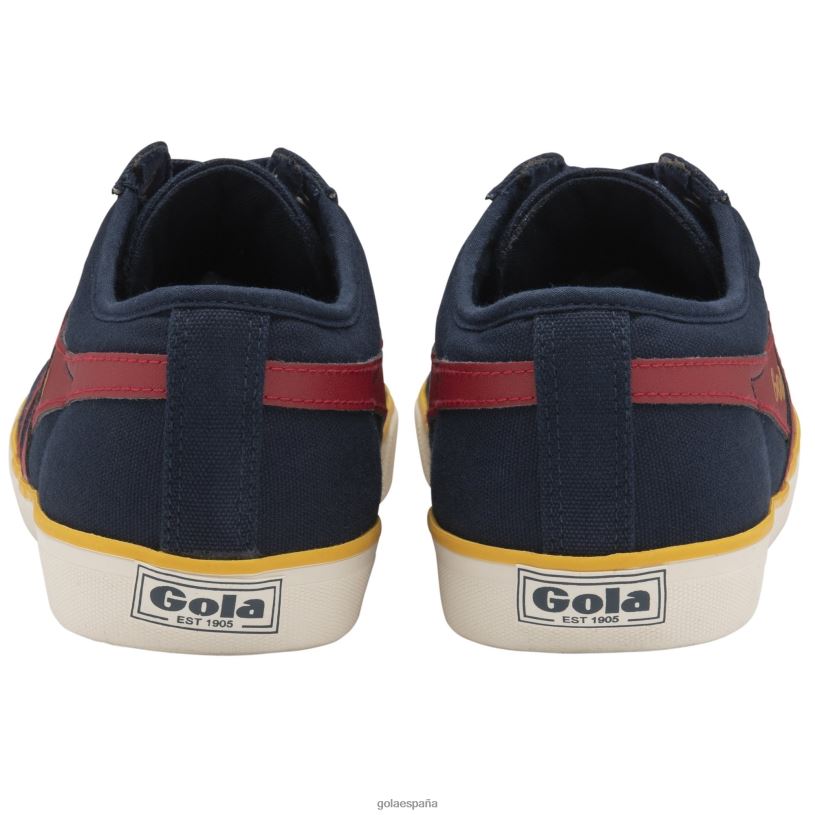 calzado V4PZL82 hombres Gola zapatillas veganas clásicas comet plimsoll 3 azul marino/rojo intenso/sol