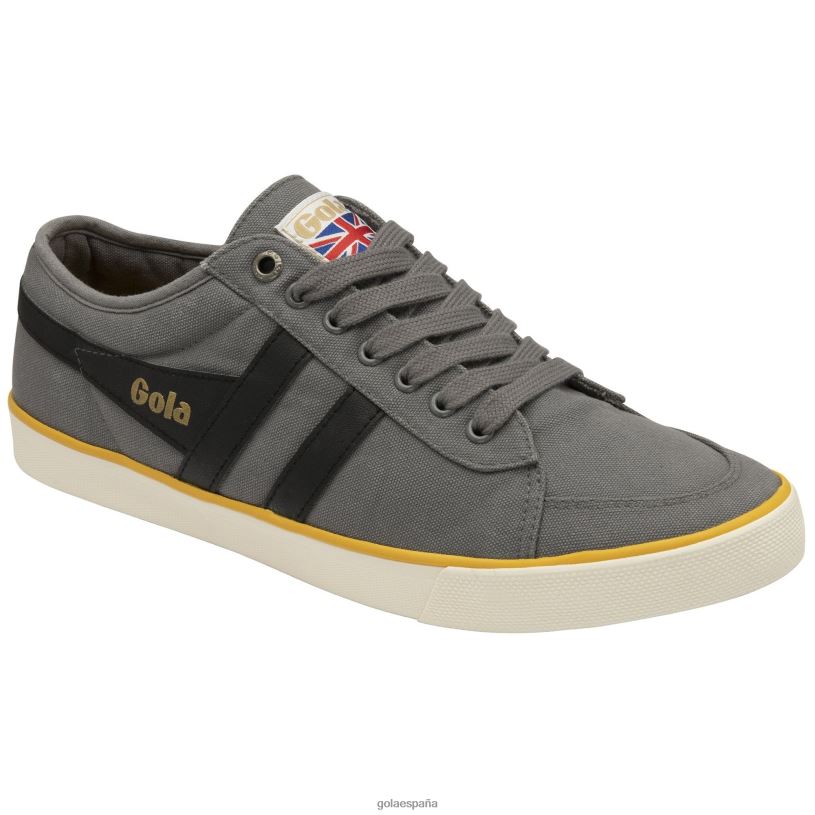 calzado V4PZL87 hombres Gola zapatillas veganas clásicas comet plimsoll 3 ceniza/negro/sol