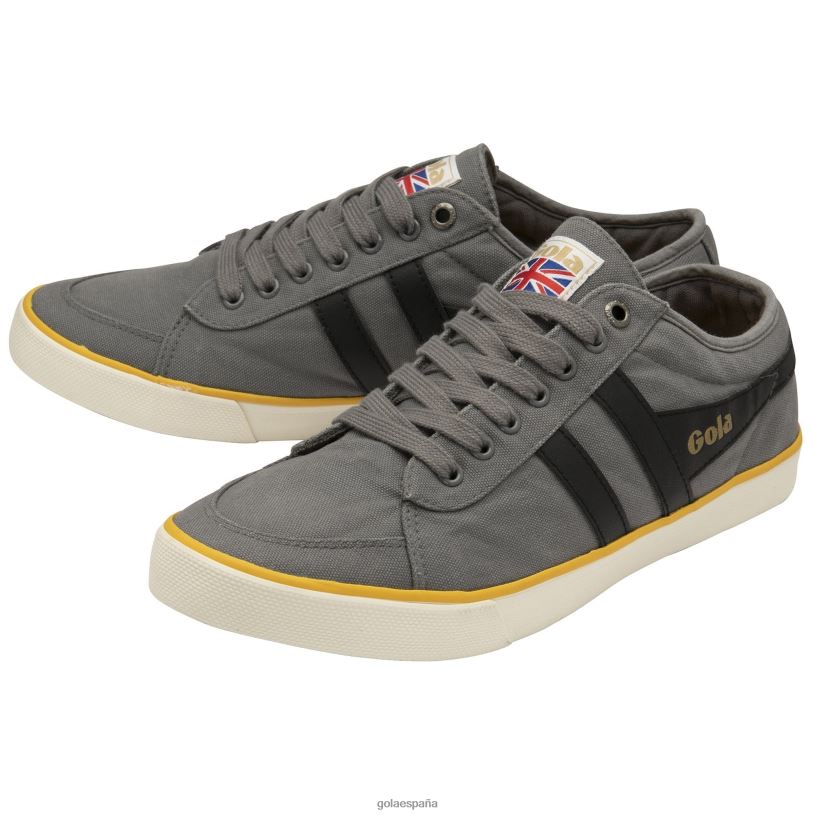 calzado V4PZL87 hombres Gola zapatillas veganas clásicas comet plimsoll 3 ceniza/negro/sol