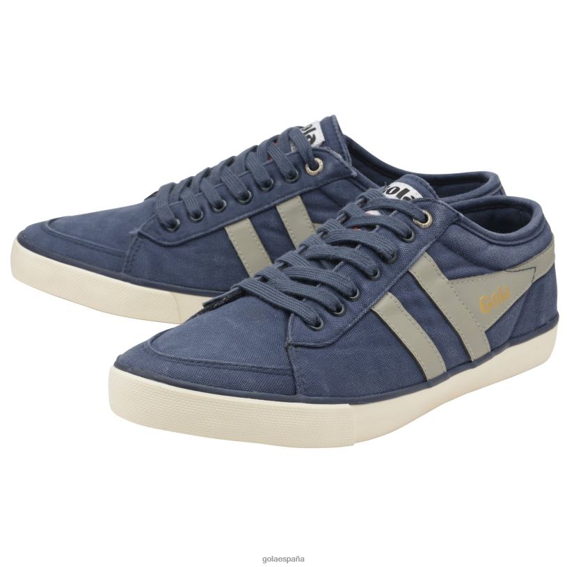 calzado V4PZL91 hombres Gola zapatillas veganas clásicas comet plimsoll 4 azul marino/gris claro