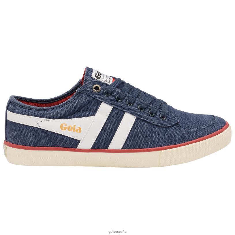 calzado V4PZL92 hombres Gola zapatillas veganas clásicas comet plimsoll 4 azul marino/blanco