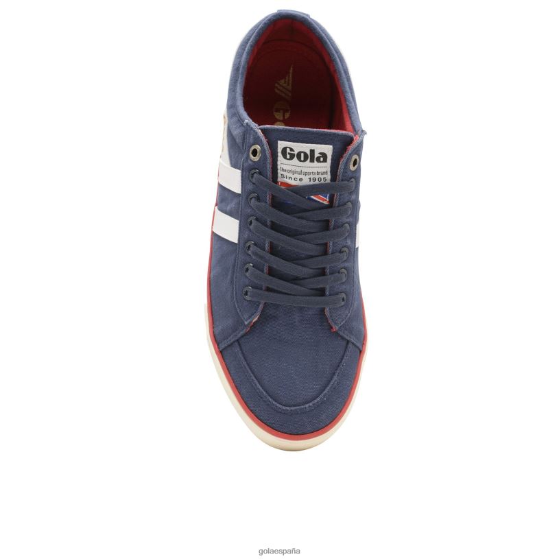 calzado V4PZL92 hombres Gola zapatillas veganas clásicas comet plimsoll 4 azul marino/blanco