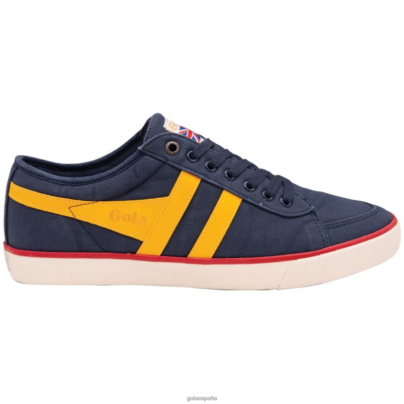 calzado V4PZL93 hombres Gola zapatillas veganas clásicas comet plimsoll 4 azul marino/sol/rojo