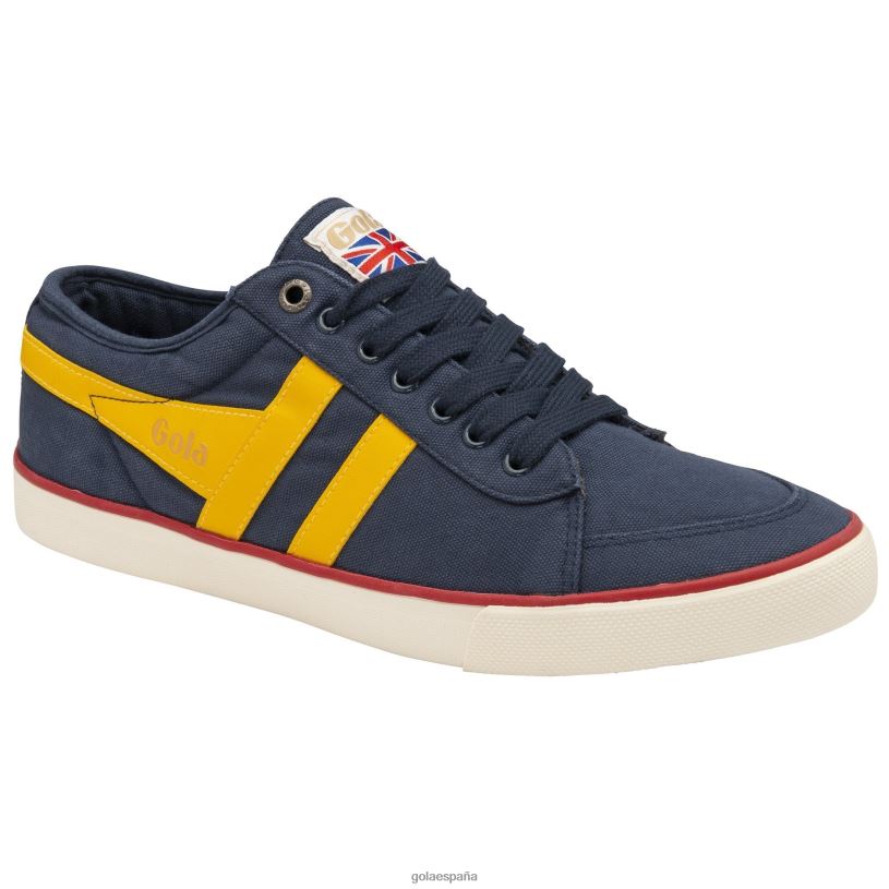 calzado V4PZL93 hombres Gola zapatillas veganas clásicas comet plimsoll 4 azul marino/sol/rojo