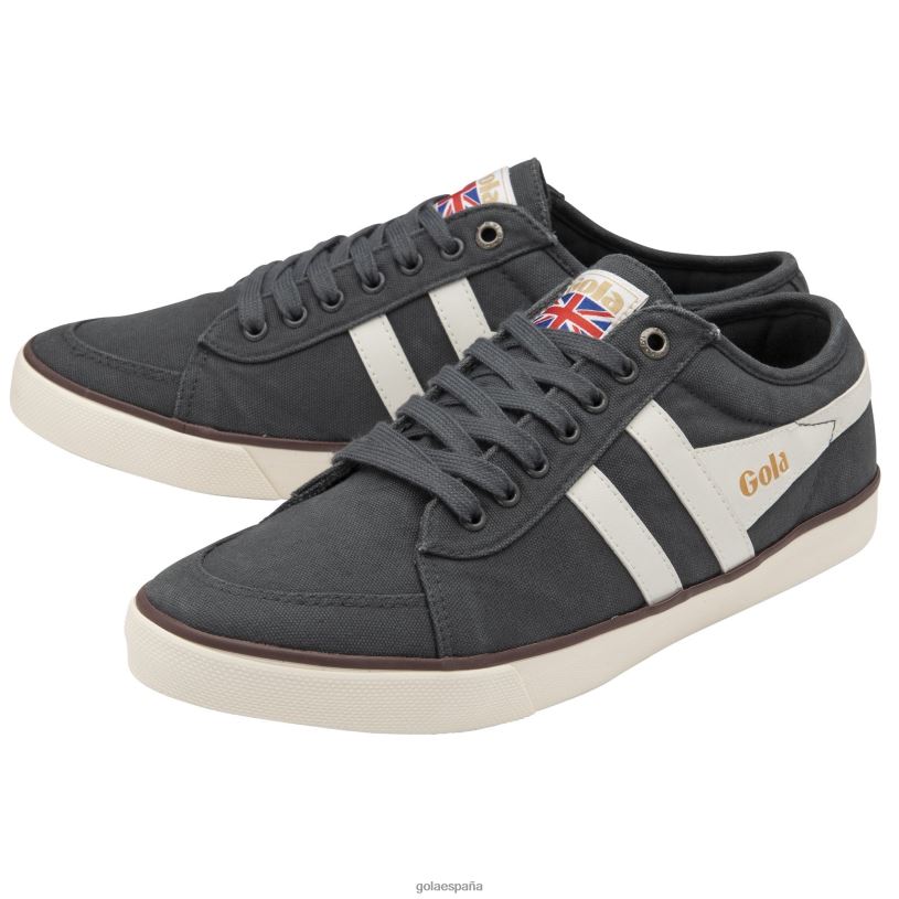 calzado V4PZL94 hombres Gola zapatillas veganas clásicas comet plimsoll 4 tormenta/blanco roto/burdeos