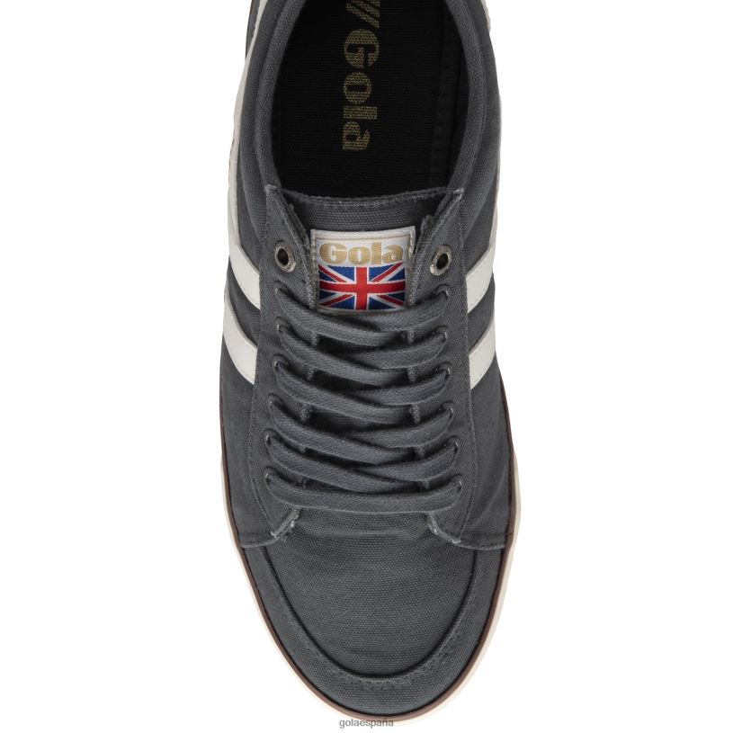 calzado V4PZL94 hombres Gola zapatillas veganas clásicas comet plimsoll 4 tormenta/blanco roto/burdeos