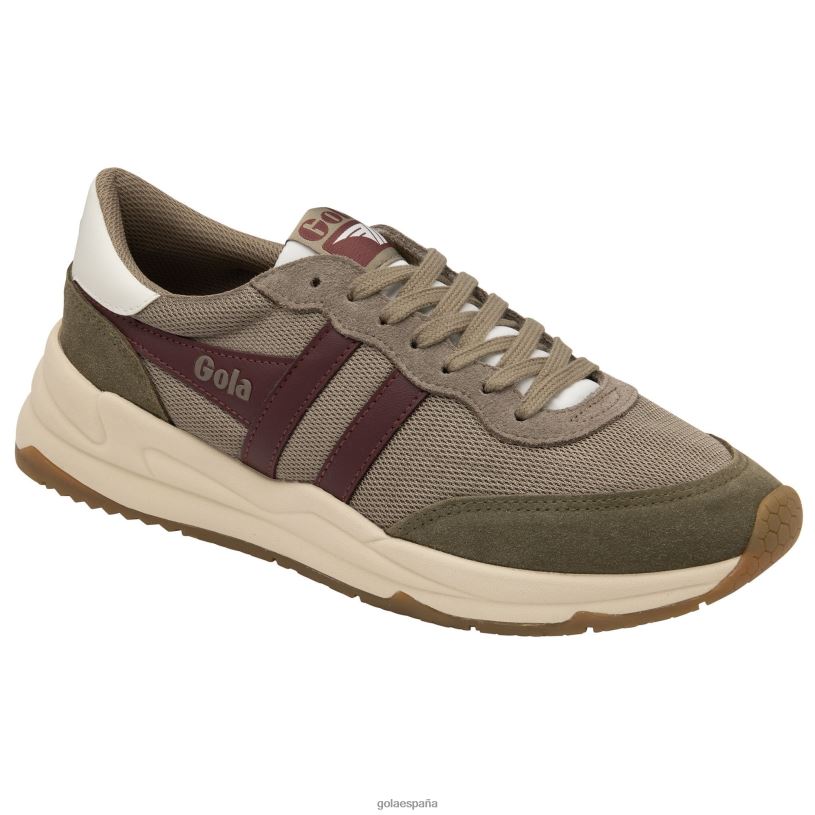 calzado V4PZL12 hombres Gola zapatillas júpiter clásicas rinoceronte/caqui/burdeos
