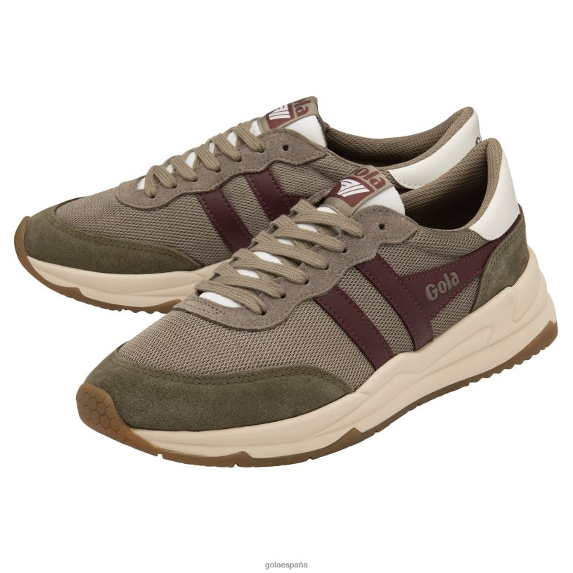 calzado V4PZL12 hombres Gola zapatillas júpiter clásicas rinoceronte/caqui/burdeos