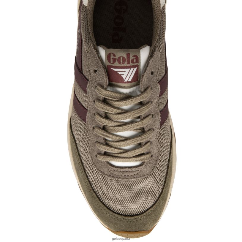 calzado V4PZL12 hombres Gola zapatillas júpiter clásicas rinoceronte/caqui/burdeos