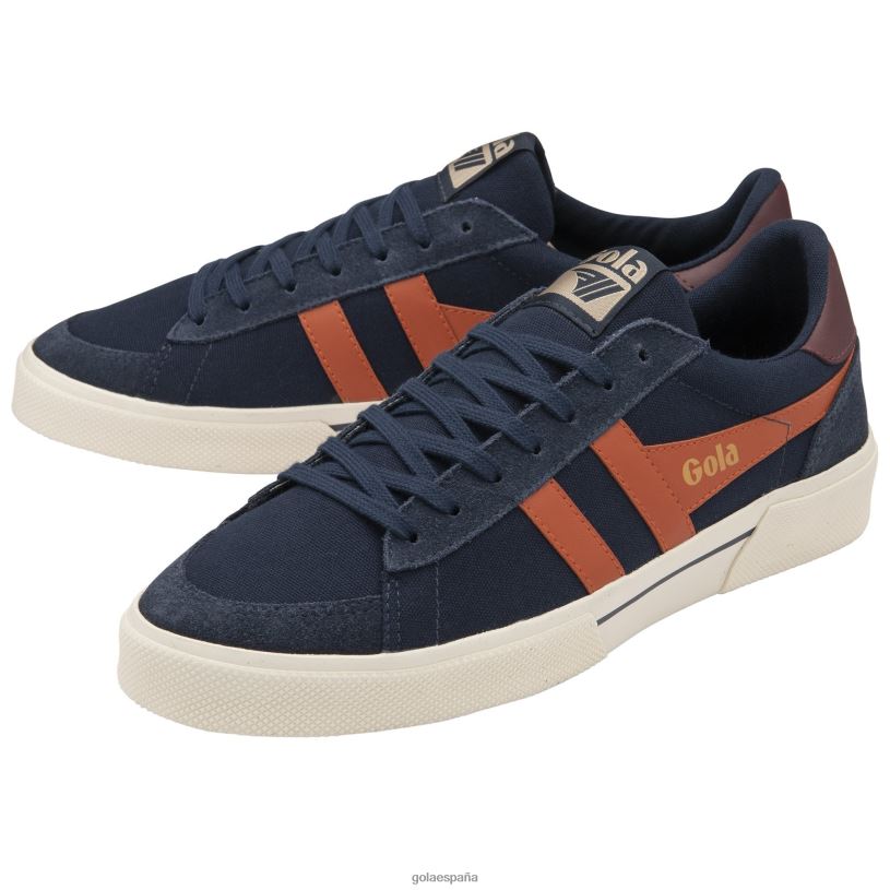 calzado V4PZL144 hombres Gola zapatillas clásicas breakpoint azul marino/naranja malhumorado/burdeos