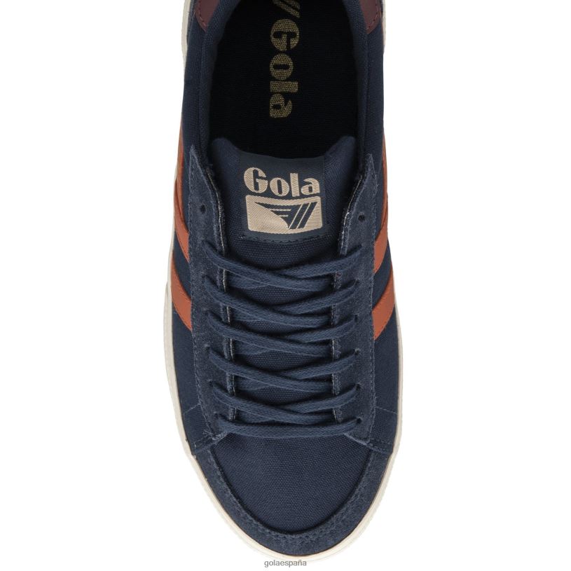 calzado V4PZL144 hombres Gola zapatillas clásicas breakpoint azul marino/naranja malhumorado/burdeos